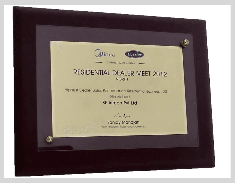 2012 Highest Dealer Sales Performance award